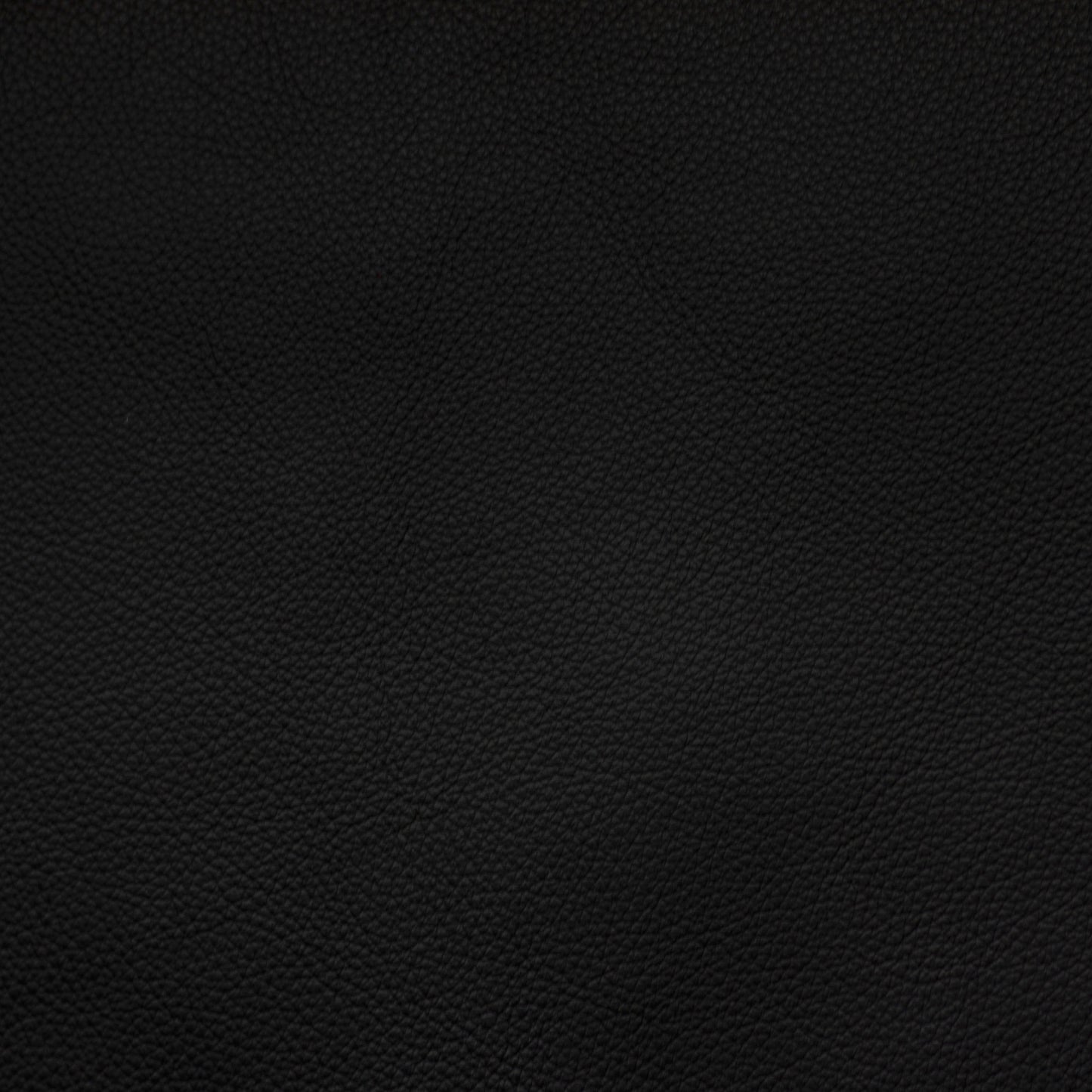 Solid black leather color swatch
