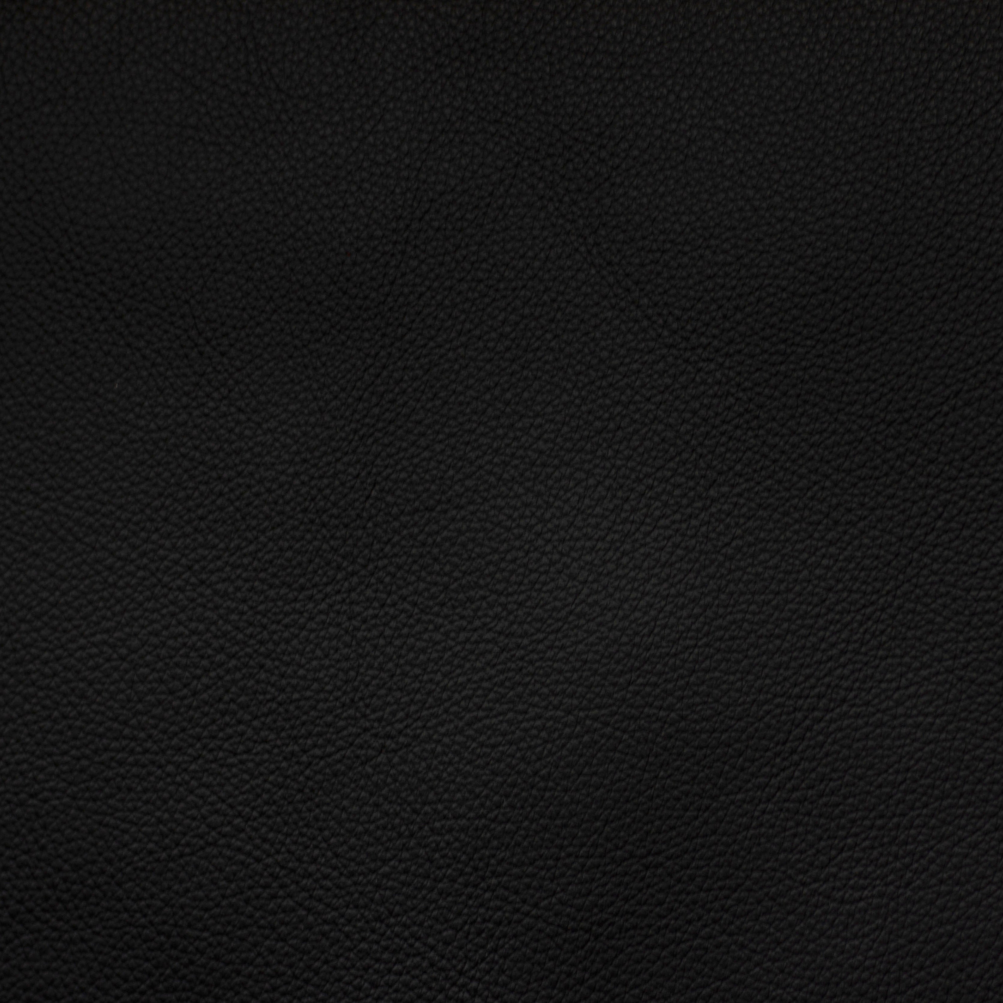 Solid black leather color swatch
