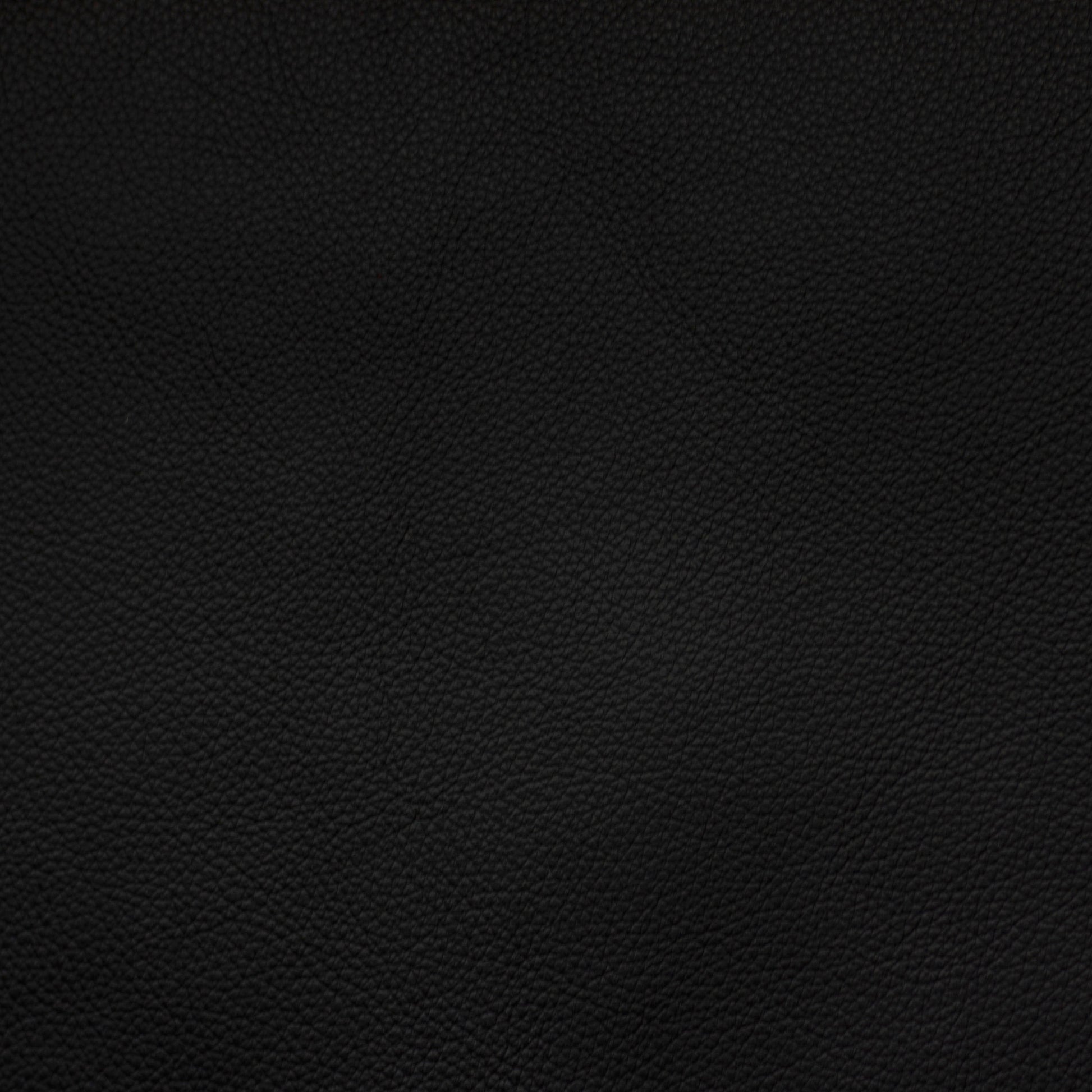 Solid black leather color swatch
