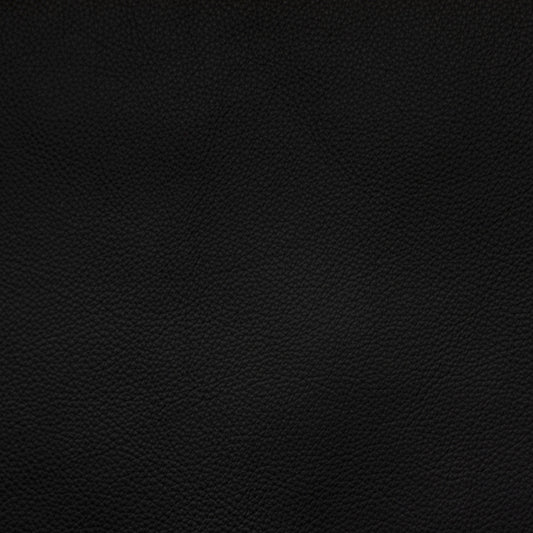 Solid black leather color swatch
