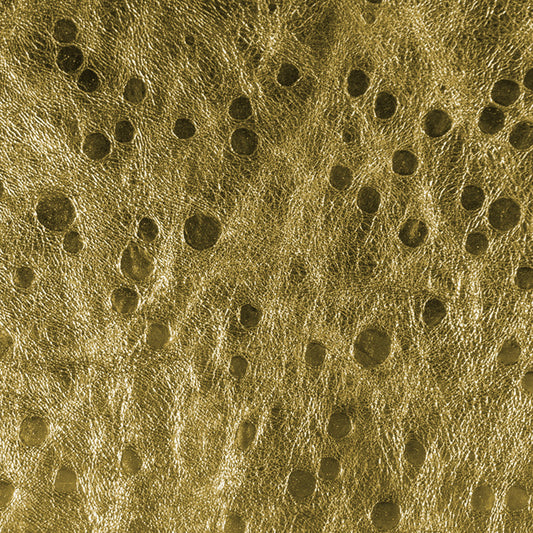 Textured gold surface with circular patterns